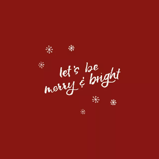 Kissen Merry & Bright weihnachtsrot