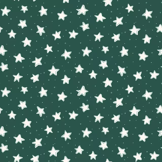 Tischset Stars dunkelgrün