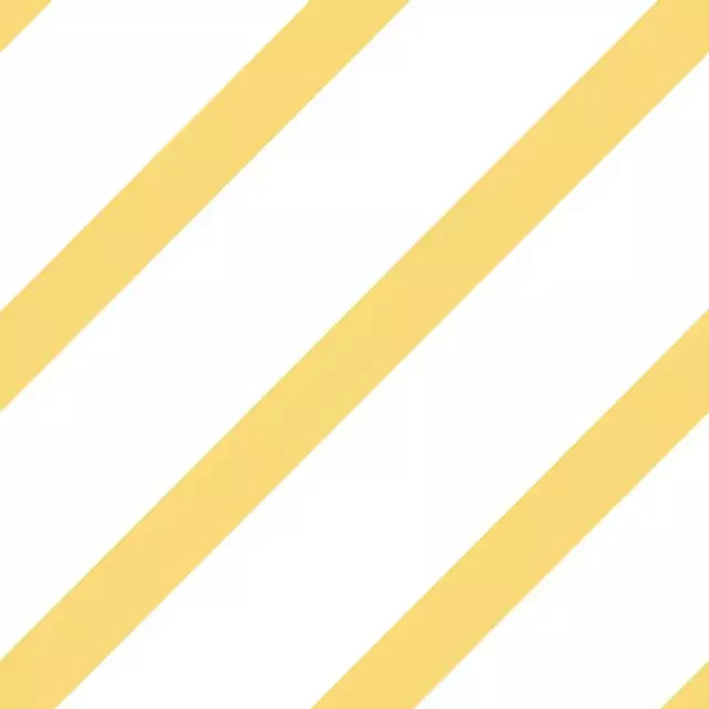 Bettwäsche Diagonale Streifen Gelb