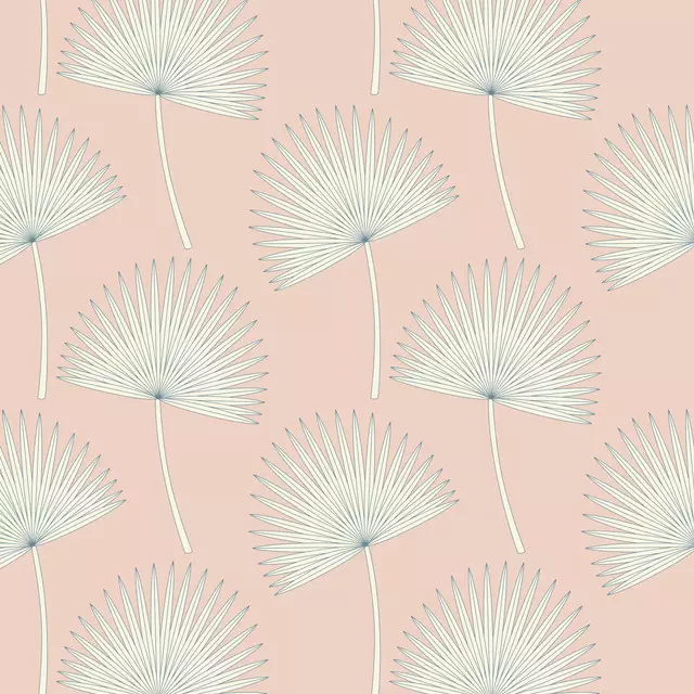 Tischdecke sunshine palm leave pink