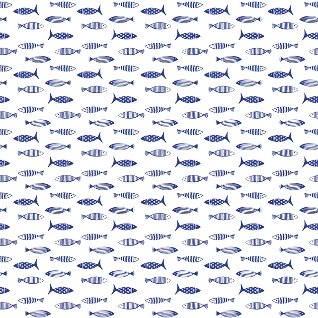 Dekovorhang Muster Fische