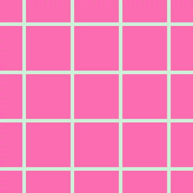 Kissen Pink Grid mit Mint