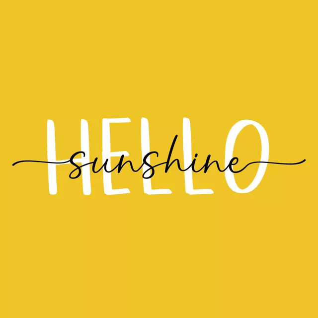 Tischset Hello Sunshine - Gelb