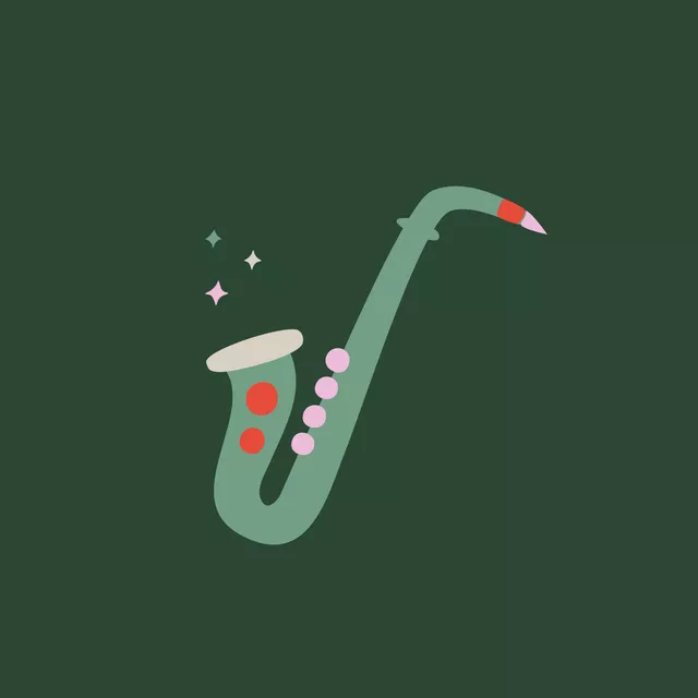 Kissen Weihnachten Saxophon