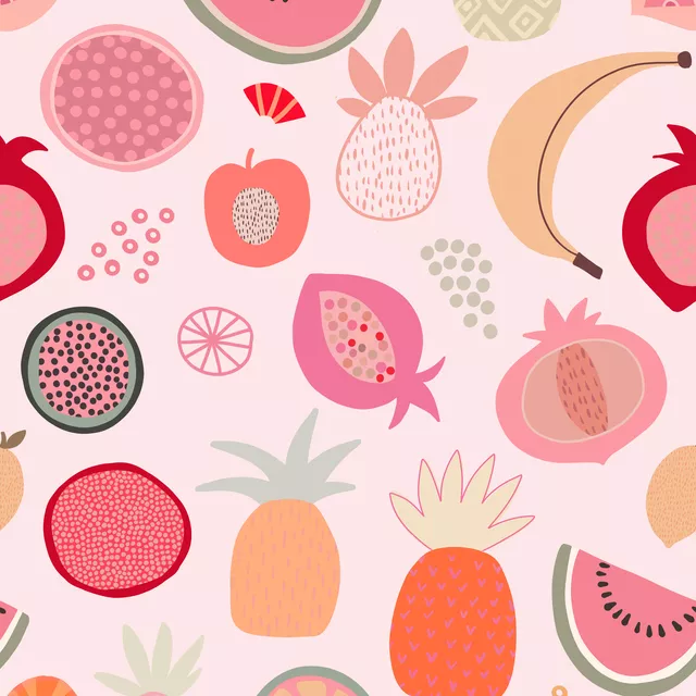 Tischset Exotic Fruit Paradise pink