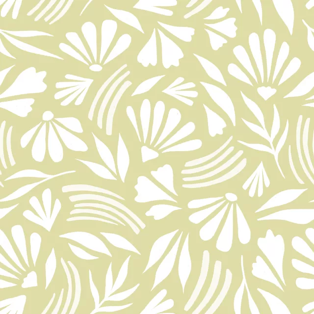Bankauflage Flower Field green