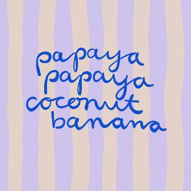 Kissen Papaya Coconut Banana