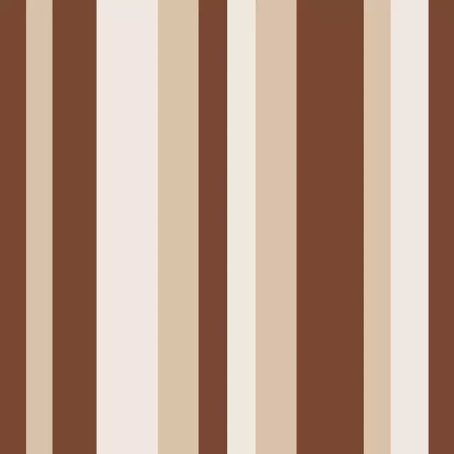 Kissen Retro Stripes Brown