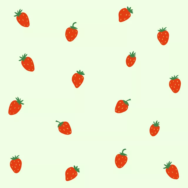 Flächenvorhang Erdbeer Muster 2
