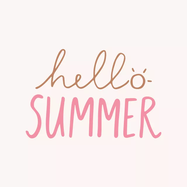 Kissen Hello Summer braun pink