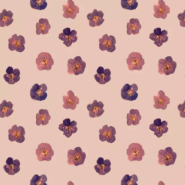 Textilposter Blütenpracht rosa klein