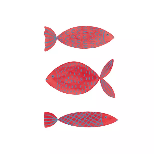 Kissen Rote Fische
