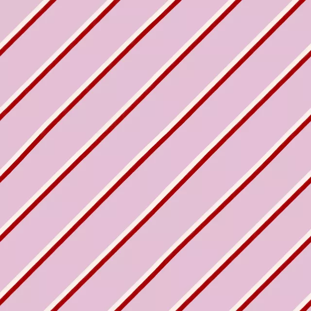Kissen Streifen Diagonal Rosa Rot