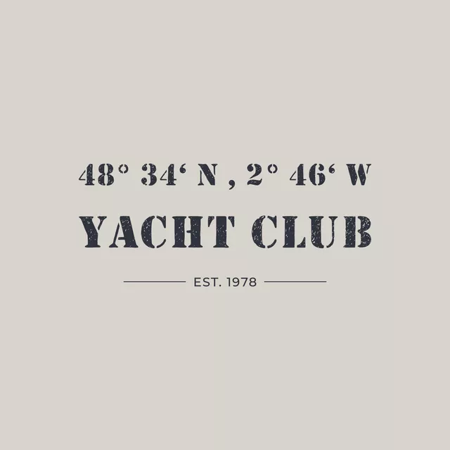 Kissen Yacht Club  Warm Grey