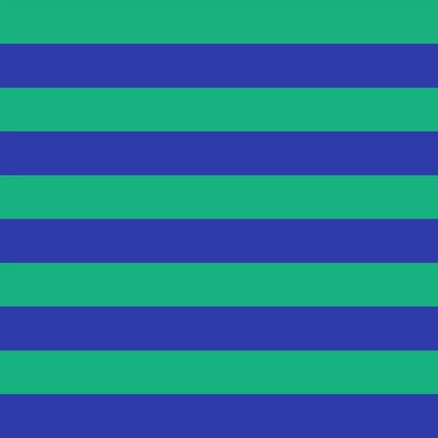 Kissen Horizontale Streifen blau&grün