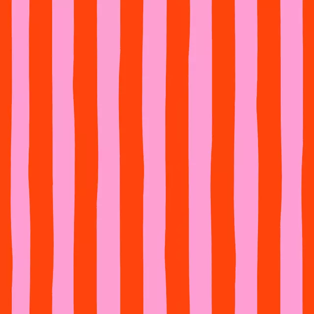 Dekovorhang Streifen Rot & Pink