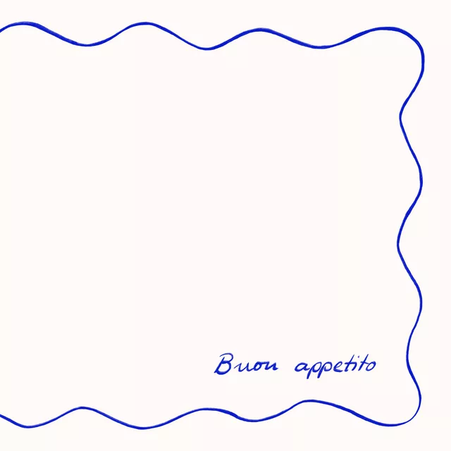 Tischset Buon Appetito Welle Blau