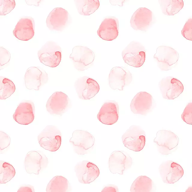 Kissen Pink Wasserfarben Punkte