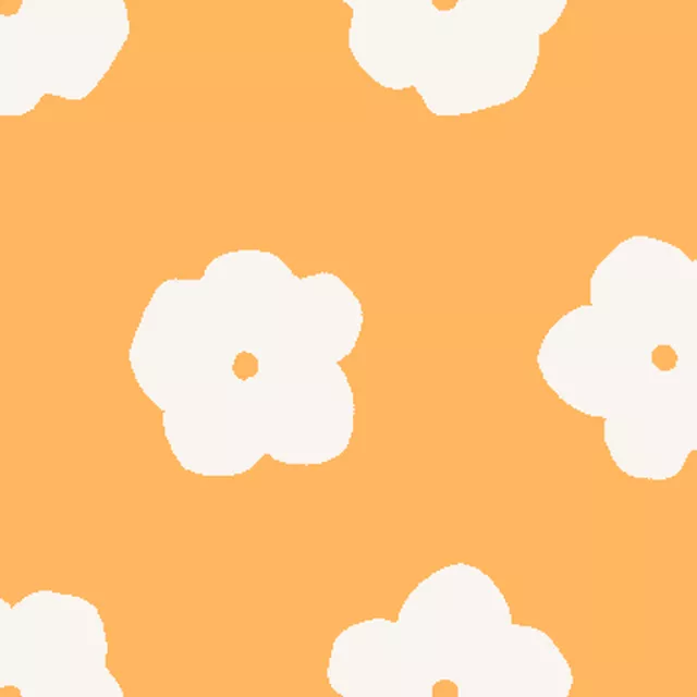 Kissen Blüten Orange