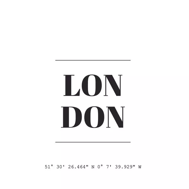 Tischset LONDON