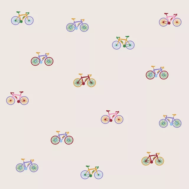 Flächenvorhang Fahrrad Rennrad Muster 2