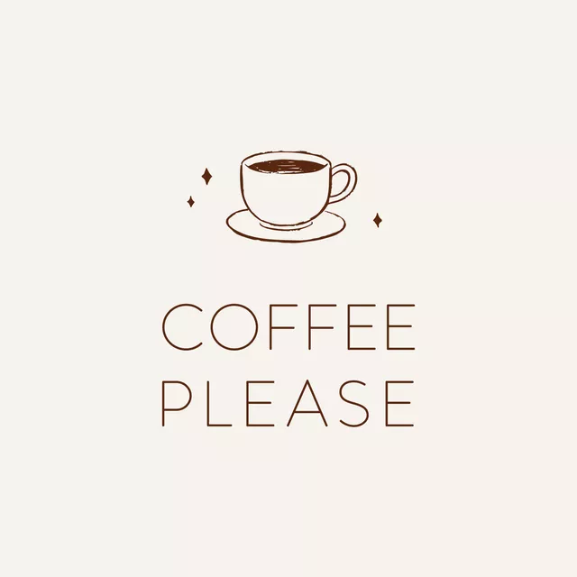 Kissen Coffee Please