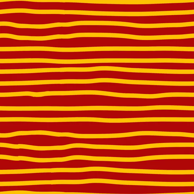 Tischläufer Yellow Red Stripes Horizontal
