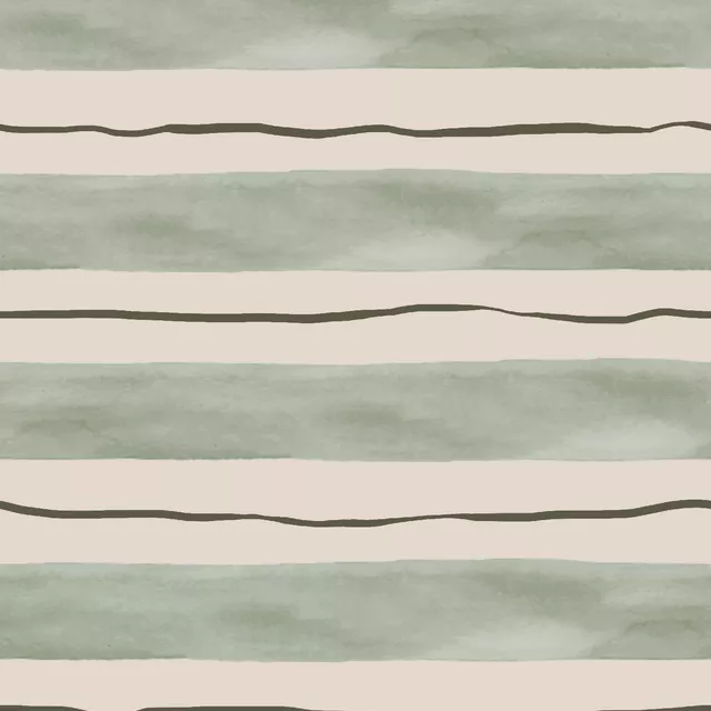 Bankauflage Streifen grün beige