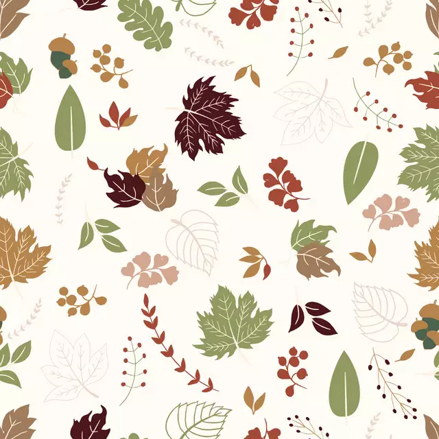Tischläufer Autumn Leaves Light Background