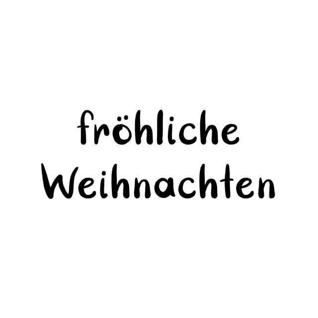 Tischset Fröhliche Weihnachten schwarz