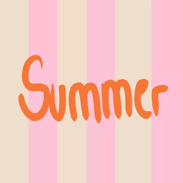 Kissen Summer retro stripes