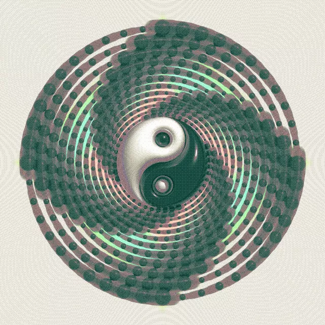 Tischdecke Yin Yang Spiral