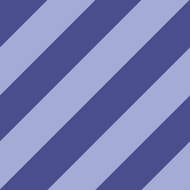 Kissen Diagonal Stripes blau