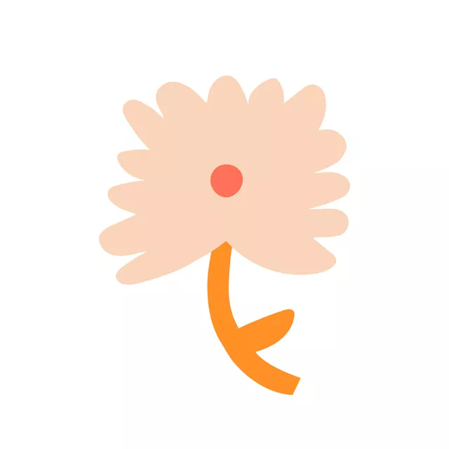 Kissen Liva Flowers Peach-Orange