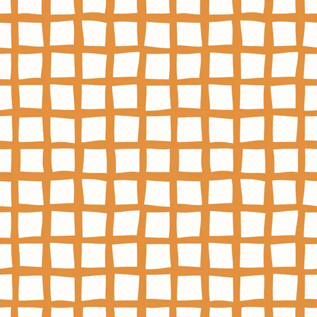 Sitzkissen Wonky Grid beige orange