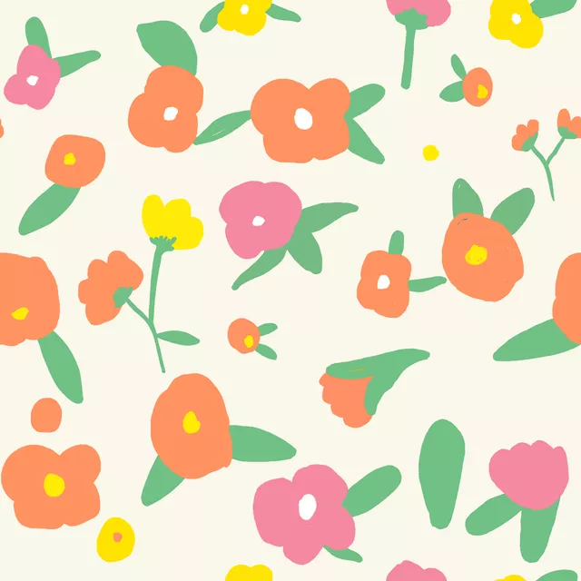 Tischdecke Scandi Flowers Peach