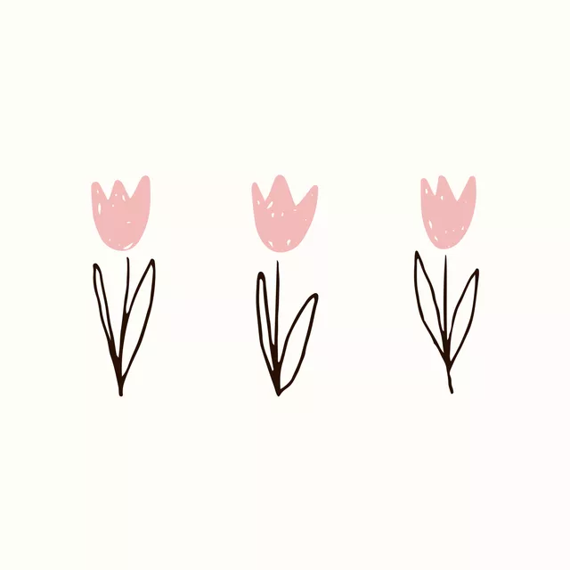 Kissen Tulips rosa