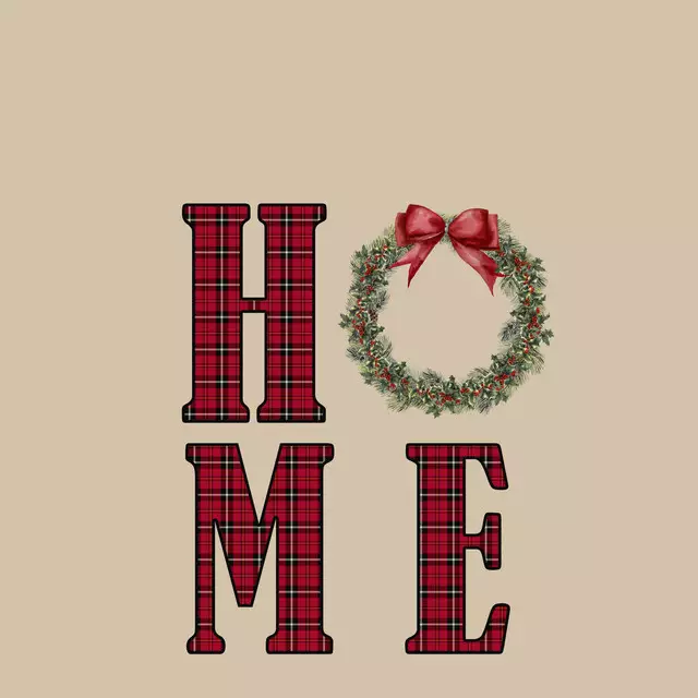 Kissen HOME sand