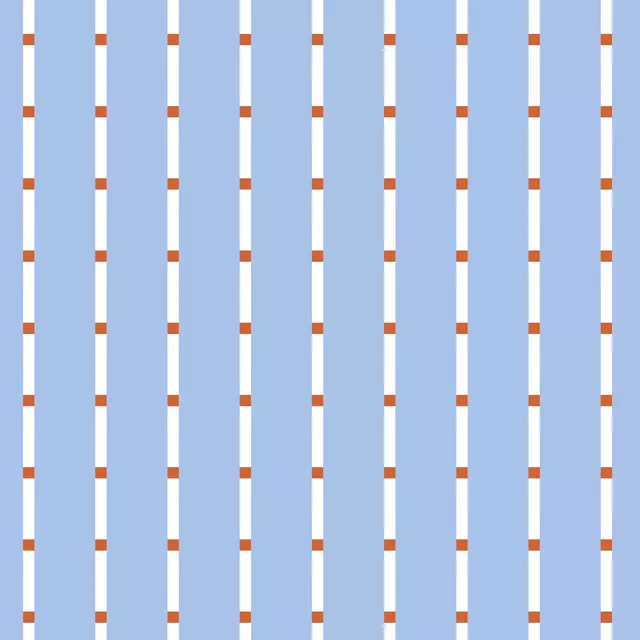 Kissen Blue Stripes with Red Squares