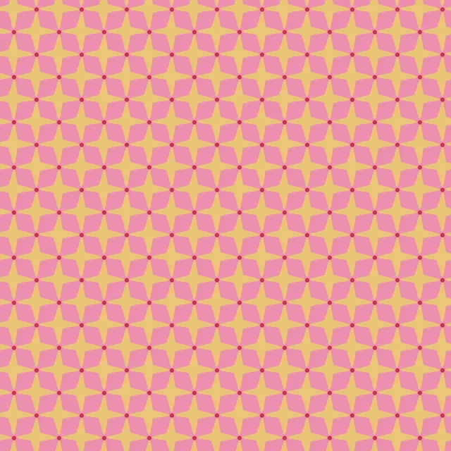 Kissen Small Star Pattern Pink