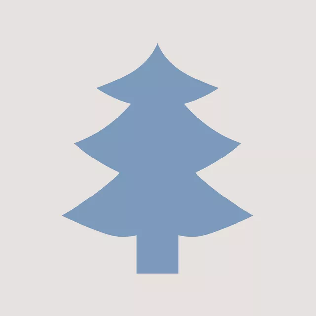 Kissen Christmas Tree Blue