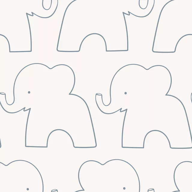 Tischläufer Elephant Parade blau beige