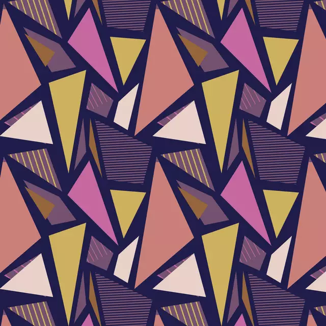 Raffrollo Color Blocking Triangles 2