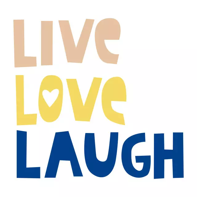 Tischset Live Love Laugh