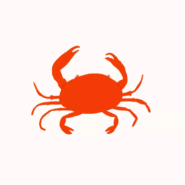 Geschirrtuch Krabbe