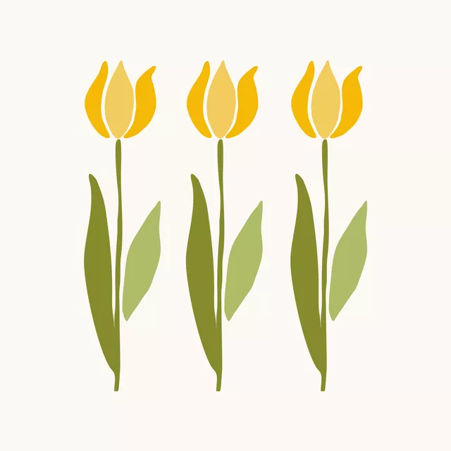 Kissen Yellow tulips