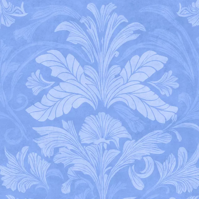 Kissen Florales Design Style Blue