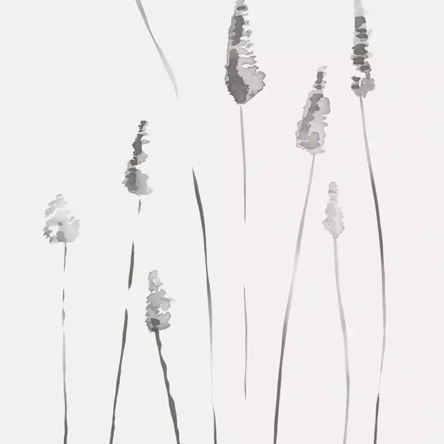 Tischläufer Gray Watercolor Reeds