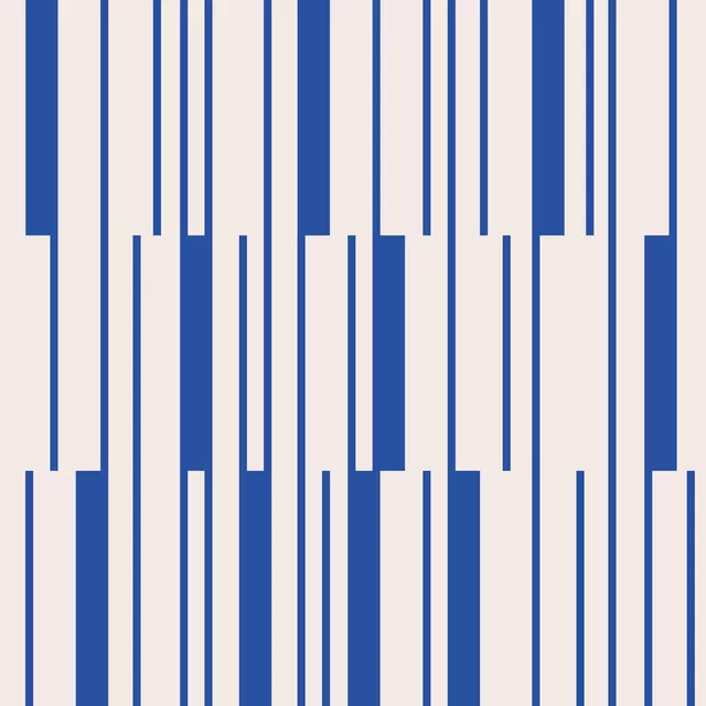 Dekovorhang Lines & Stripes | blau