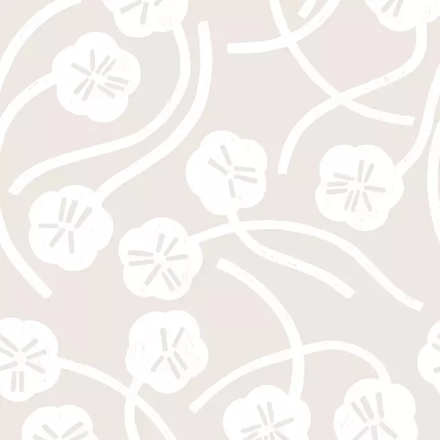 Kissen Big Swirling Flowers sand